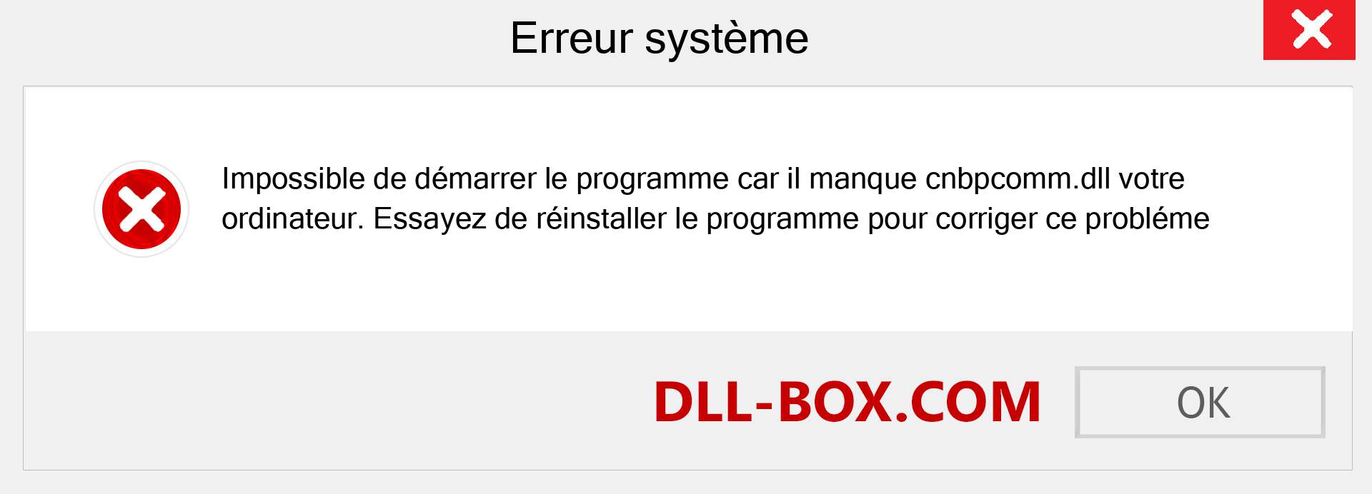 Le fichier cnbpcomm.dll est manquant ?. Télécharger pour Windows 7, 8, 10 - Correction de l'erreur manquante cnbpcomm dll sur Windows, photos, images